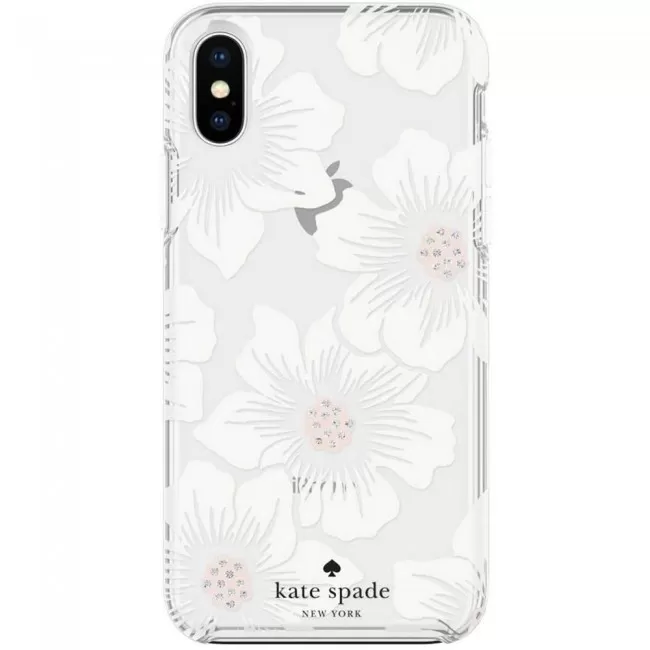 Kate Spade Hollyhock Floral Clear Case for Apple iPhone X